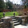 Stairs leading to the patio.
